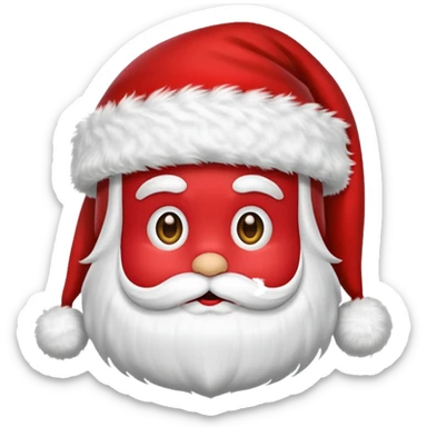 Santa hat without face emoji sticker