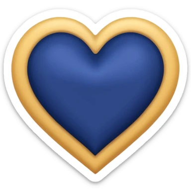heart with a velvet indigo center sticker