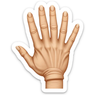 Hand but ring finger missing sticker