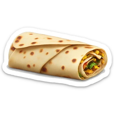Roti wrap sticker