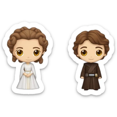 Anakin Skywalker et Padmé sticker