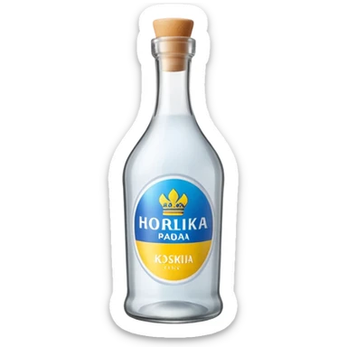 Ukrainian horilka "Козацька Рада" sticker