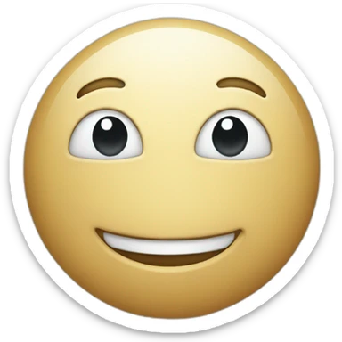 white woodle smiling sticker