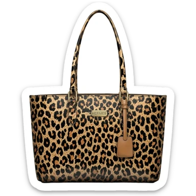 kelly hermes leopard design bag sticker