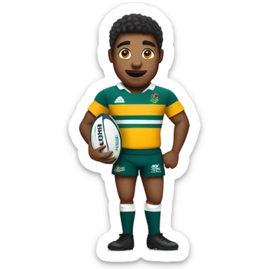 rugby player sticker