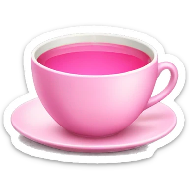 pink tea sticker