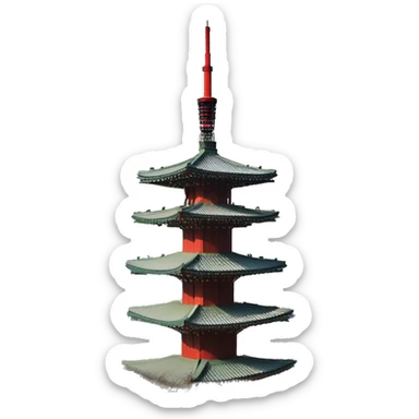 Namsan tower in seoul sticker