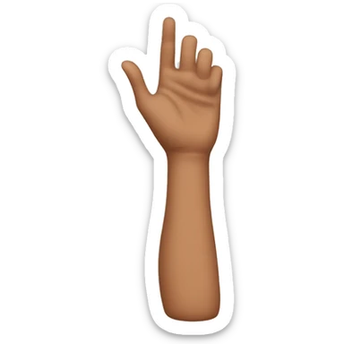 Arm in a cast brown  sticker