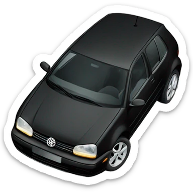 Volkswagen golf 4 black sticker