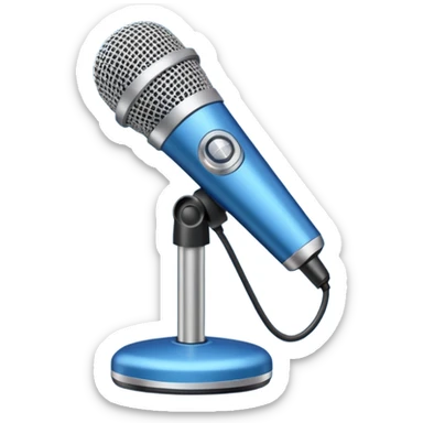 blue podcast sticker