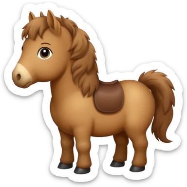 big fat british baby horse sticker