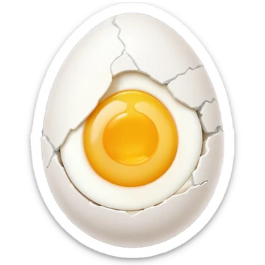 Pilled egg sticker