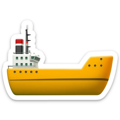 buque amarelo sticker