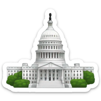 Us Congress building sticker