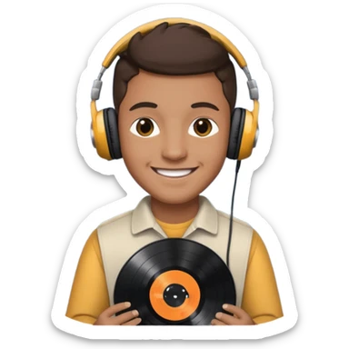 Vinyl Record Collector sticker