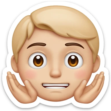 Create a character icon where it is Sad, frustrated, saying no and happy sticker