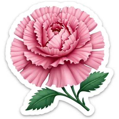 pink carnation flowers sticker