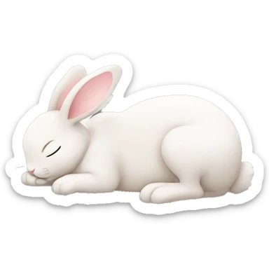 Cute Bunny sleeping sticker