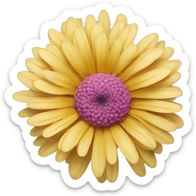 chrysanthemum flower sticker