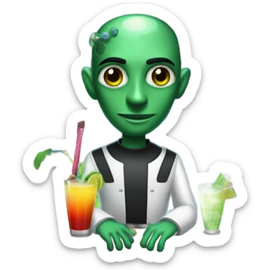 martian barman sticker
