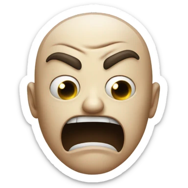 Disturbed face  sticker