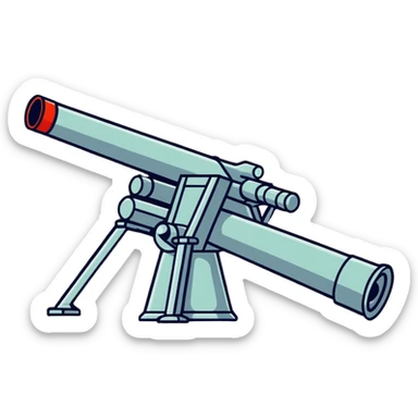 Soviet anti-aircraft gun sticker