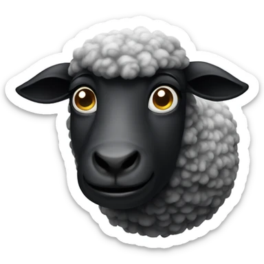 Black sheep sticker