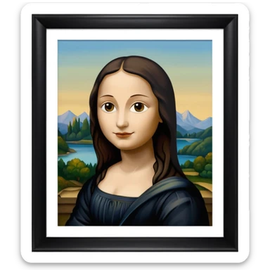 frame, painting, Mona Lisa sticker
