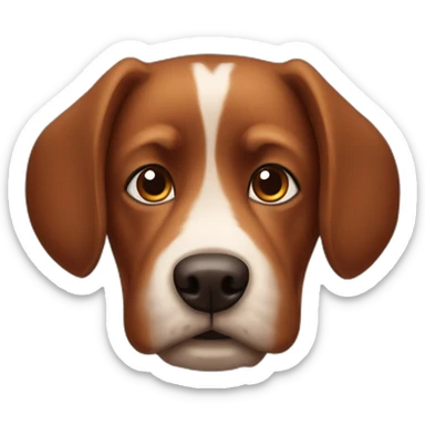 brown dog look like chorizo sticker