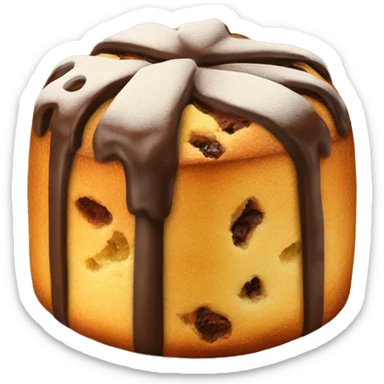 Panettone relleno de chocolate  sticker