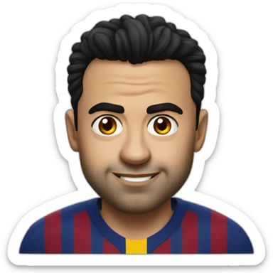 xavi barcelona sticker