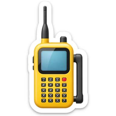 Walkie talk emoji  sticker