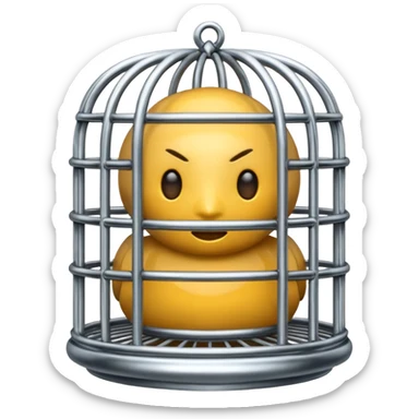 Castity cage bdsm style sticker