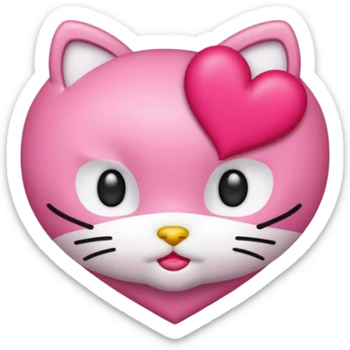 Hello kitty baddie emoji sticker