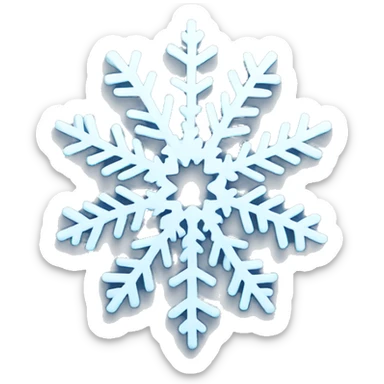 
snowflake sticker