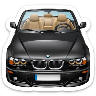 Black BMW 330ci convertible  sticker