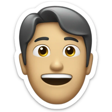 Visage noir en train de faire chut sticker