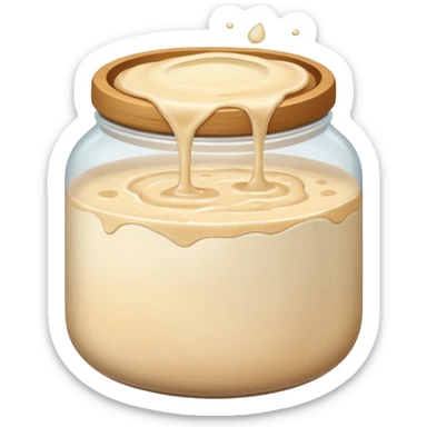 Sourdough starter emoji sticker