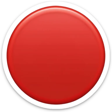 Red circle sticker