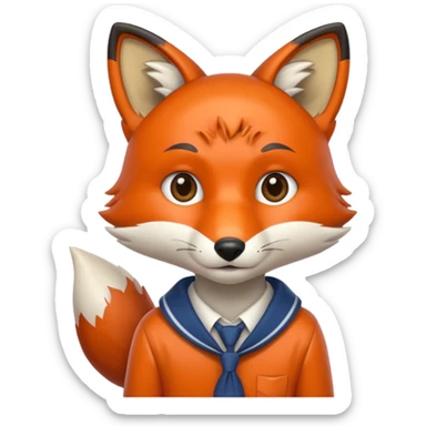 student fox sticker
