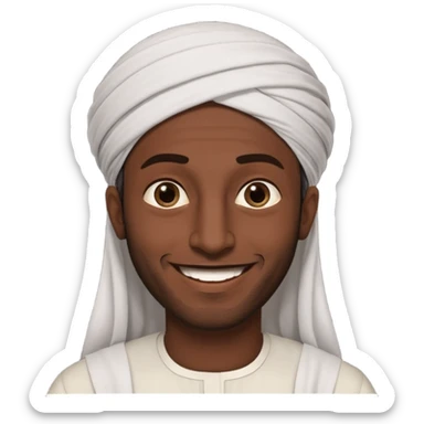 Arabic man says asalmau aliukum sticker