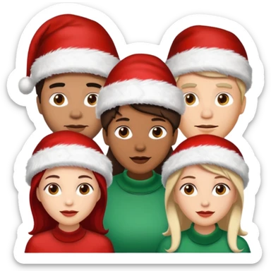 Family Christmas  3 woman’s 2 mana sticker