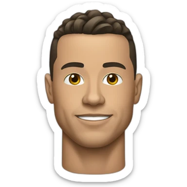 Ronaldo qui sure d un casier sticker