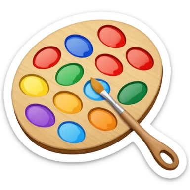 artist's palette sticker