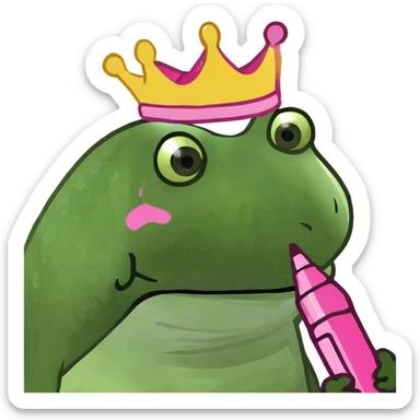 Pink glitter gel pen and stationery  sticker