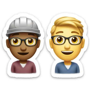 draw the difference in Environment at workplace and college  sticker