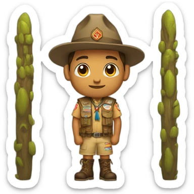 Scout guy with totem sticker