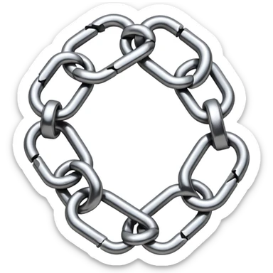 broken chain link sticker