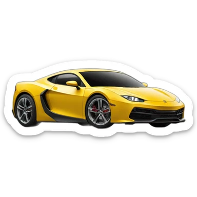 sports car sticker