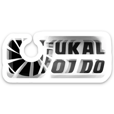 BW Logo for Photograph: FUKAL FOTO sticker